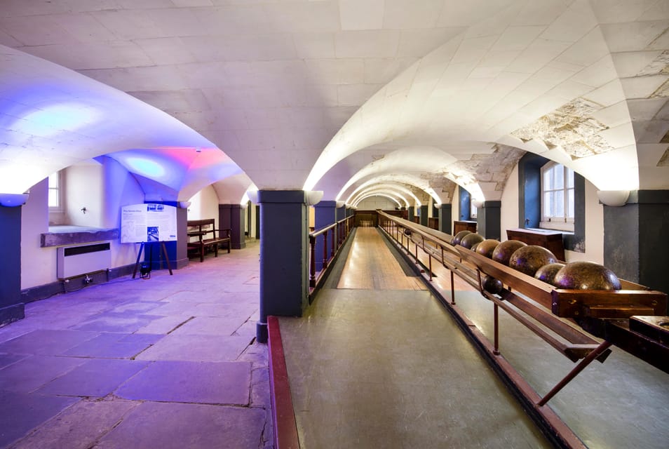 Greenwich: Painted Hall Entry and Old Royal Naval College - Victorian Skittle Alley: bowling that turns into a fun reset