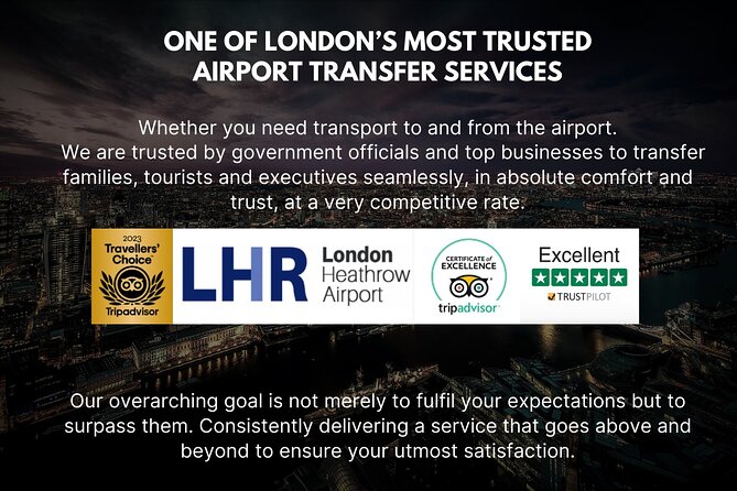 Heathrow Airport - To & From Central London - Meet & Greet - Key highlights worth knowing