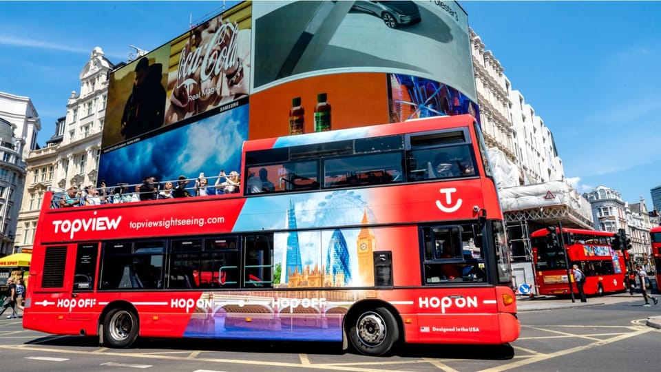 London: 24-Hour Hop-On Hop-Off Bus Pass - A 24-hour pass that works like a city sightseeing playlist