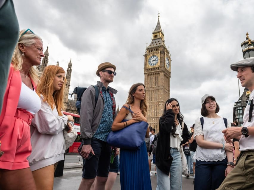 London: Big Ben, Churchill War Rooms & Buck'ham Palace Tour - Buckingham Palace Area Views and the Changing of the Guard at 10am