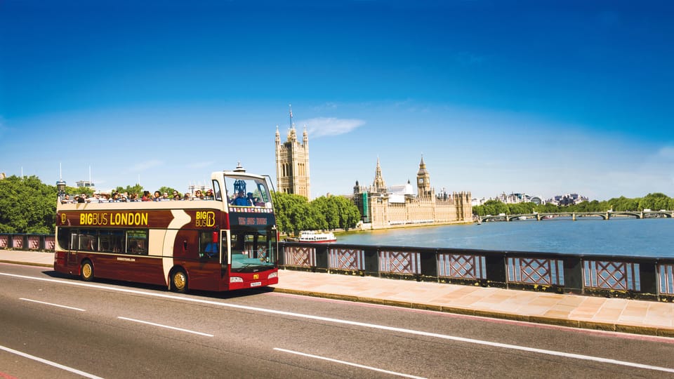 London: Big Bus Hop-on, Hop-off with Optional River Cruise - Red Route: Big Ben, Parliament, Westminster Abbey, and St Paul’s