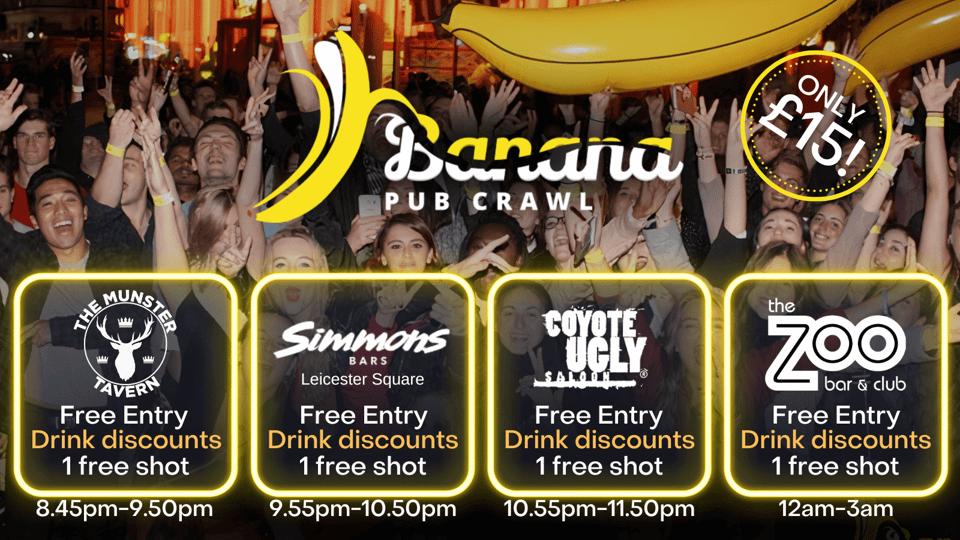 London : Central London Bar Crawl with discounts on drinks - How the wristband discounts work for your money
