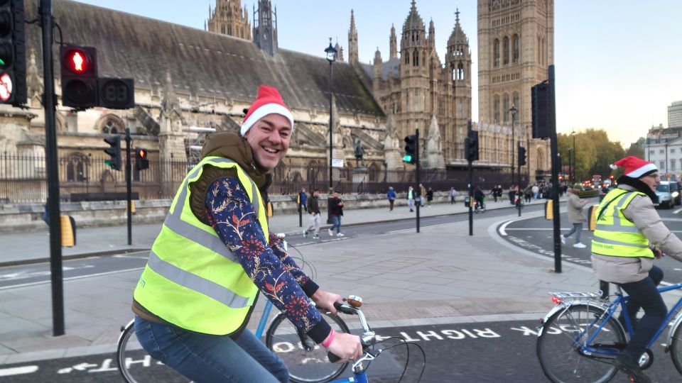 London Christmas Lights Bike Tour - Harrods, Winter Wonderland energy, and the window-shopping effect