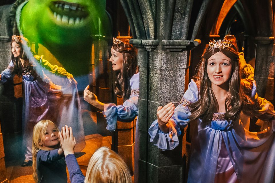 London: DreamWorks Shrek's Adventure Tour - Cinderella’s swamp to Pinocchio’s wheel: how the scenes are paced
