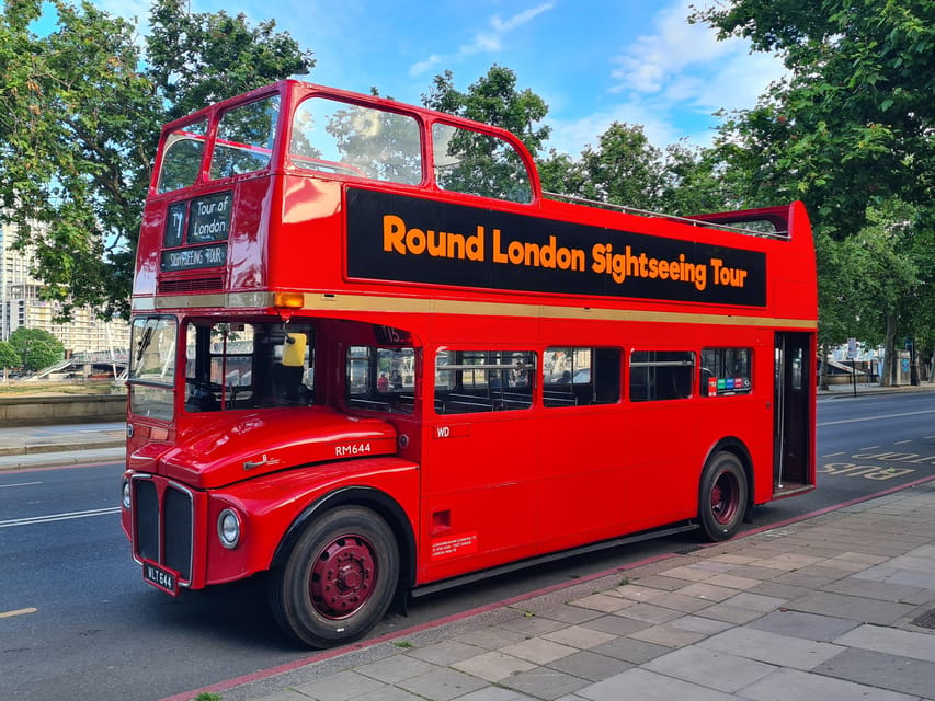 London: Guided Sightseeing Tour on a Vintage Open-Top Bus - Getting on at Embankment: Stop 40B and how to choose your spot