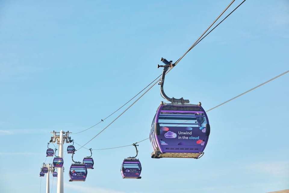 London: IFS Cloud Cable Car - Picking the best time: daytime, sunset, and extended night flights