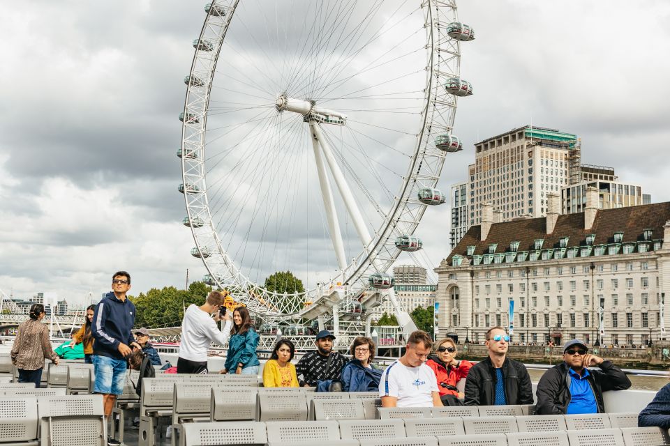 London: London Eye, River Cruise, & Hop-on Hop-off Bus Tour - Thames River cruise: Westminster to Tower Pier, for calmer photos