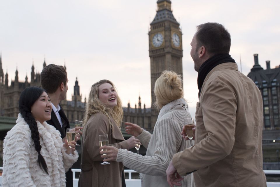 London: River Thames Evening Cruise with Bubbly and Canapés - Timing tips: sunset versus full-on lights