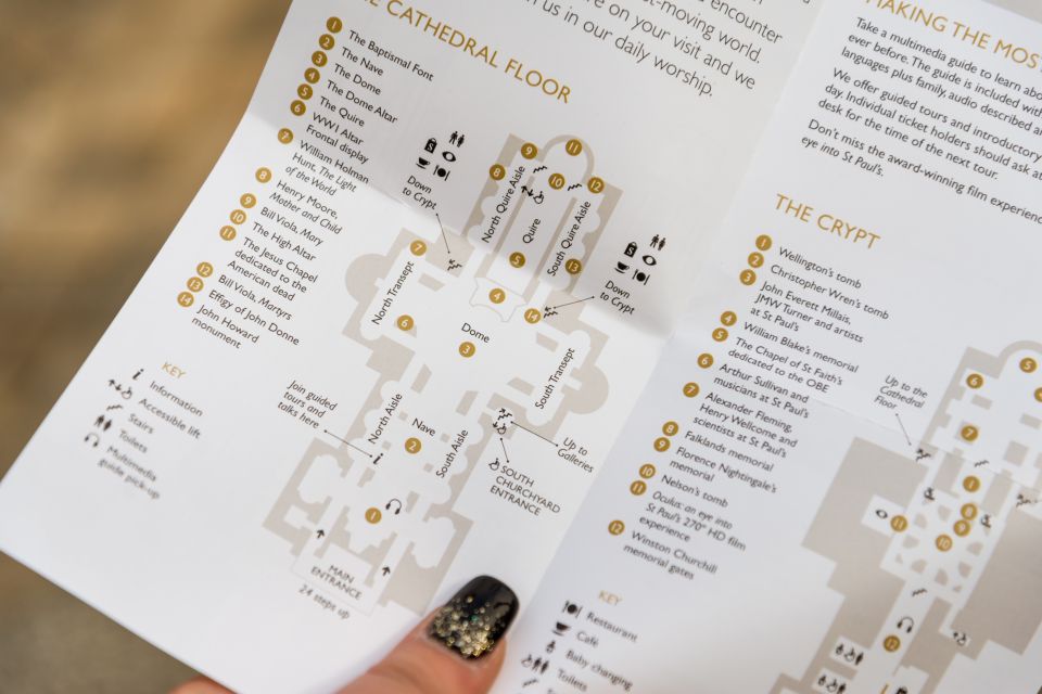London: St Paul's Cathedral Entry Ticket - Optional add-on: 60-minute guided tours and short introductory talks