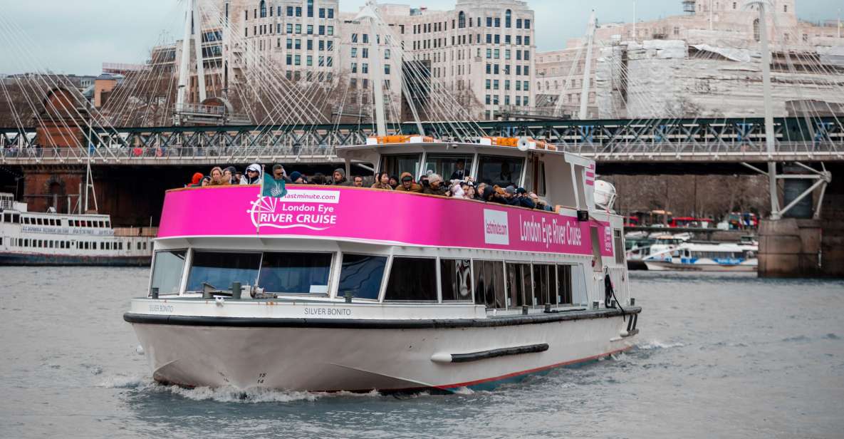 London: Thames River Cruise with Optional London Eye Ticket - Live Commentary That Keeps You From Zone-Out Mode