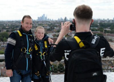London: Tottenham Hotspur Stadium Skywalk Experience - Dare Skywalk Basecamp: gear, waiver, and the safety briefing