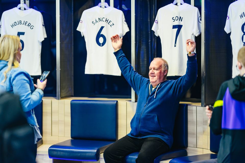 London: Tottenham Hotspur Stadium Tour - NFL away locker room: seeing how the stadium shifts sports
