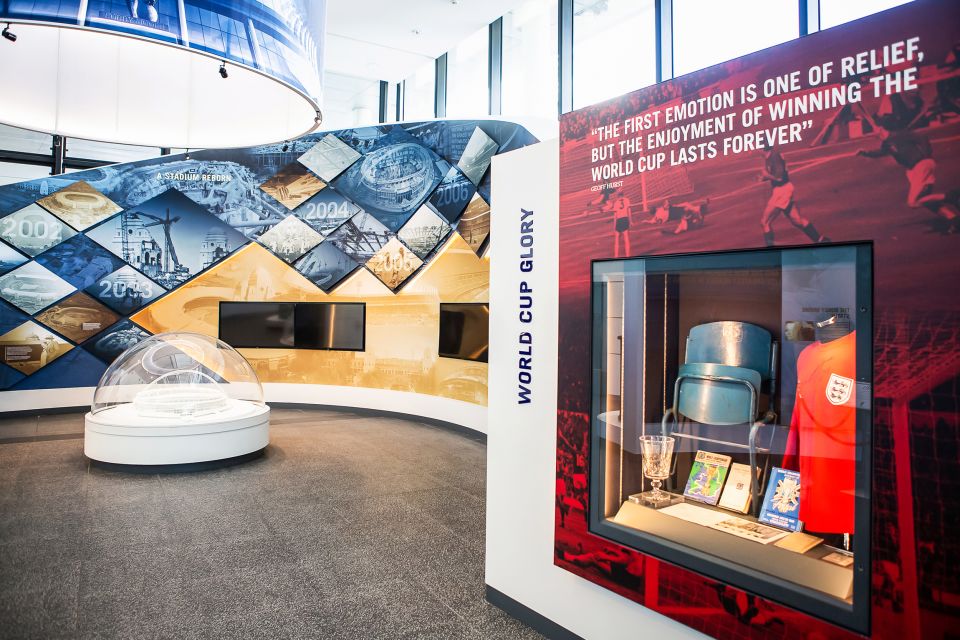 London: Wembley Stadium Guided Tour - Crossbar Exhibition and Walk of Legends: memorabilia meets design history