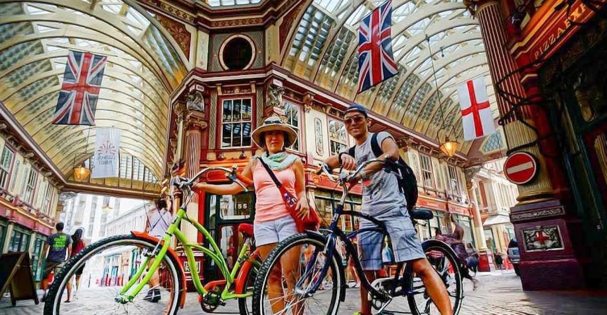 Secret London Tour by Bike - City of London Skyline Finish: Bank of England, Gherkin, and the Old Stock Exchange